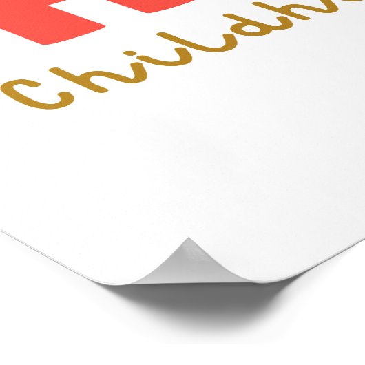 kinderkanker Kerst Vakantie Poster Prints (Hoek)