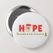Kinderkanker Kersthoop Kerstman Button (Voorkant /achterkant)