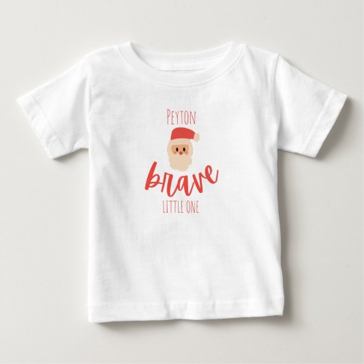 kinderkanker Kerstmis Custom Baby T-Shirt (Voorkant)