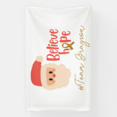 kinderkanker Kerstmis Custom Banner Sign (Verticaal)