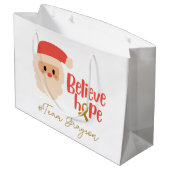 kinderkanker Kerstmis Custom Gift Tassen Groot Cadeauzakje (Achterkant Gekanteld)