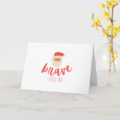 kinderkanker. Kerstvakantie Groet Kaart (Gele Bloem)