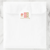 kinderkanker kerstvakantie hoop Sticker (Tas)
