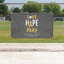 kinderkanker liefde hoop bidden Banner outdoor