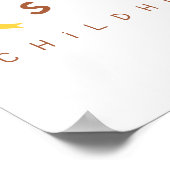 Kinderkanker liefde steun Poster Prints (Hoek)