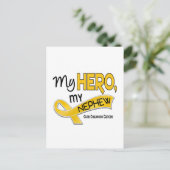 Kinderkanker MIJN HERO MIJN NEPHEW 42 Briefkaart (Staand voorkant)