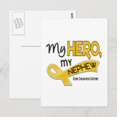 Kinderkanker MIJN HERO MIJN NEPHEW 42 Briefkaart (Voorkant / Achterkant)