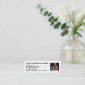 Kinderkanker Mini Visitekaartje (Staand voorkant)