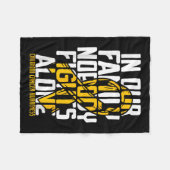 Kinderkanker ondersteunen kinderkanker A Fleece Deken (Voorkant (Horizontaal))