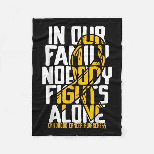 Kinderkanker ondersteunen kinderkanker A Fleece Deken (Voorkant)