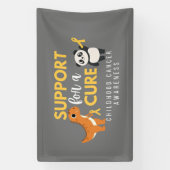 kinderkanker ondersteuning genezing Banner Sign (Verticaal)