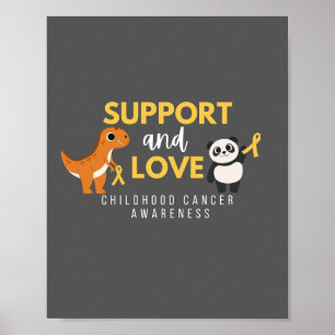 Kinderkanker. Ondersteuning & liefde. POSTER & PRI