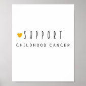 Kinderkanker. Ondersteuning. POSTER & PRINTS (Voorkant)
