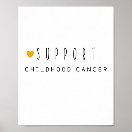 Kinderkanker. Ondersteuning. POSTER & PRINTS (Voorkant)