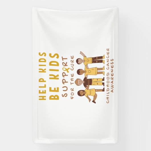 kinderkanker ondersteuning voor de genezing Banner (Verticaal)