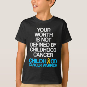 Kinderkanker overlevende ondersteuning krijger 4 t-shirt