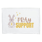Kinderkanker Pray Support Kussensloop (Voorkant)