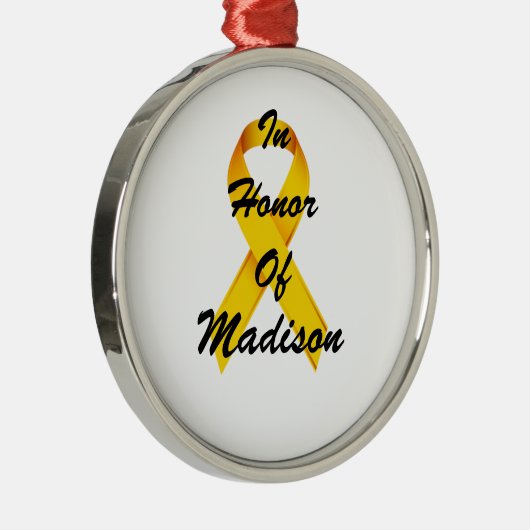 Kinderkanker Ribbon Ornament (Rechts)
