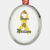 Kinderkanker Ribbon Ornament (Links)