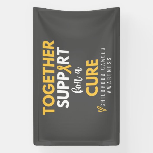 kinderkanker samen ondersteunen genezing Banner Si (Verticaal)