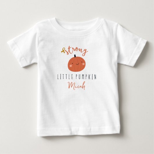 kinderkanker sterke kleine pompoen Custom Naam (Voorkant)