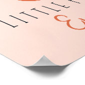 kinderkanker sterke kleine pompoen Custom Naam Poster (Hoek)