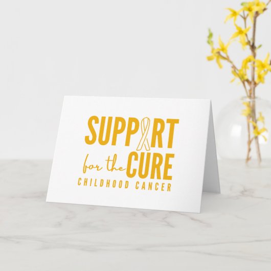 kinderkanker steun genezing Uitnodigingen Kaarten (Gele Bloem)