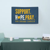 kinderkanker steun hoop bidden Banner Sign (Beurs)