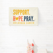 kinderkanker steun hoop bidden Banner Sign (Insitu)