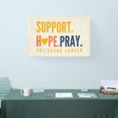 kinderkanker steun hoop bidden Banner Sign (Beurs)