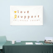 kinderkanker steun liefde banner teken (Beurs)