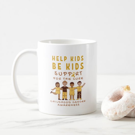kinderkanker steun voor de genezing Mok (Met donut)