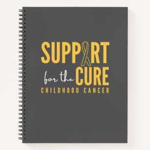 Kinderkanker. Support.Cure. Notitieboeken&Journals Notitieboek