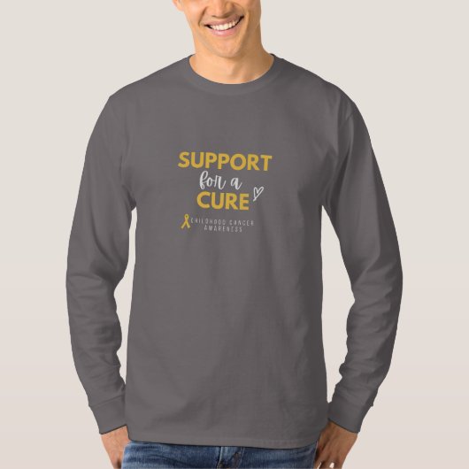 kinderkanker.support. genezing Long Sleeve T-shirt (Voorkant)