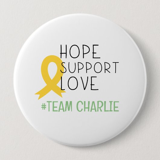 kinderkanker.support #team naam Aangepaste Button (Voorkant)