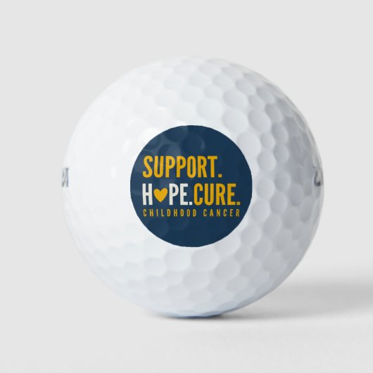 kinderkanker te ondersteunen hoop genezen Golf Bal (Voorkant)