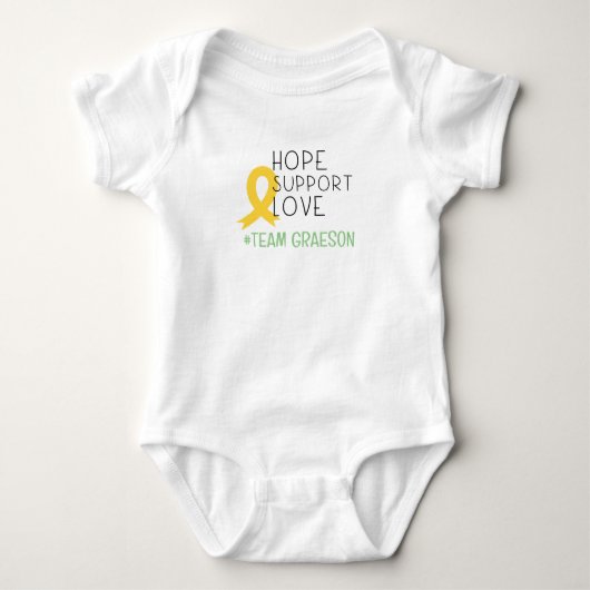 kinderkanker.#team.CustomName.Baby Bodysuit (Voorkant)