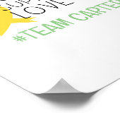 kinderkanker. #team Naam aangepaste Prints Posters (Hoek)