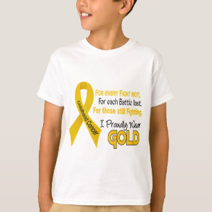 Kinderkanker voor iedereen... Ik Draag trots Gold  T-shirt