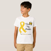 Kinderkanker voor mijn broer t-shirt (Voorkant volledig)