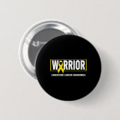 Kinderkanker - Warrior Kinderkanker Aware Ronde Button 5,7 Cm (Voorkant /achterkant)
