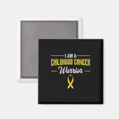 Kinderkanker Warrior pediatriciens Awareness R Magneet (Voorkant / Achterkant)