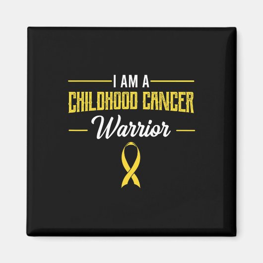 Kinderkanker Warrior pediatriciens Awareness R Magneet (Voorkant)