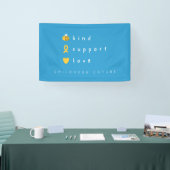 kinderkanker wees vriendelijk steun liefde banner (Beurs)