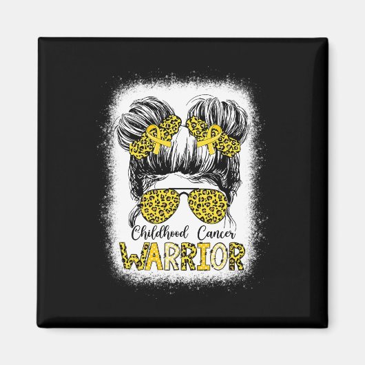 Kinderkankerbeestje Bleaching Gold Messy Bun L Magneet (Voorkant)