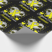 Kinderkankerbewustzijnsouders Hartlint Gi Cadeaupapier (Hoek)