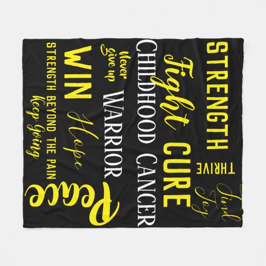 Kinderkankerdeken Fleece Deken (Voorkant (Horizontaal))