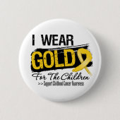 Kinderkankerlint voor kinderen ronde button 5,7 cm (Voorkant)