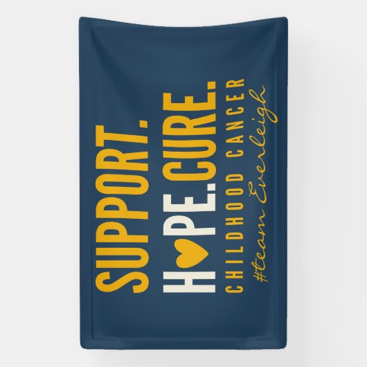 kinderkankerondersteuning Aangepaste naam Banner S (Verticaal)