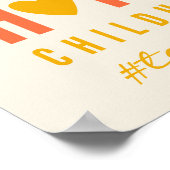 kinderkankerondersteuning Aangepaste naam Poster P (Hoek)